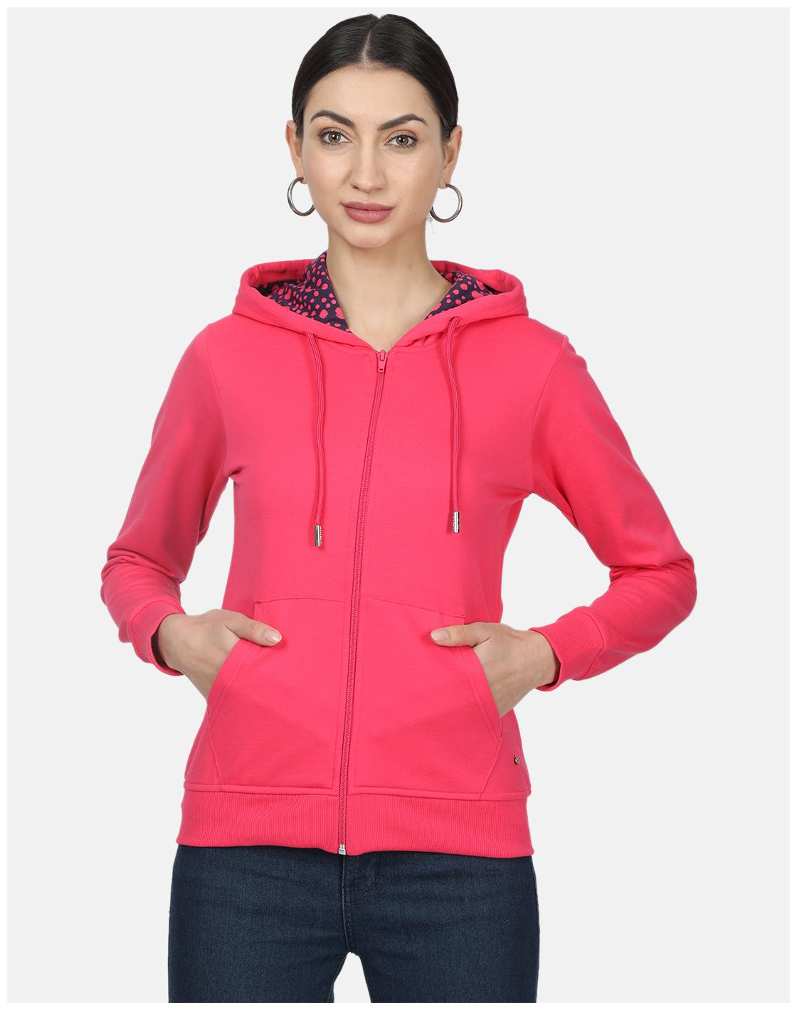 

Monte Carlo Women Solid Sweatshirt - Pink