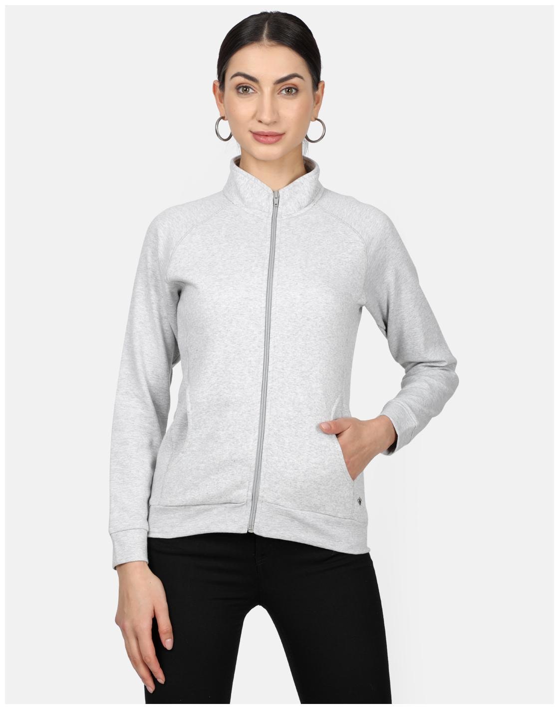 

Monte Carlo Women Solid Sweatshirt - Grey