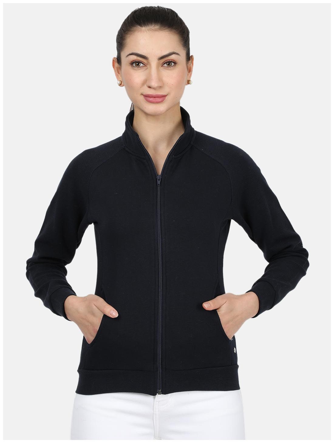 

Monte Carlo Women Solid Sweatshirt - Navy Blue
