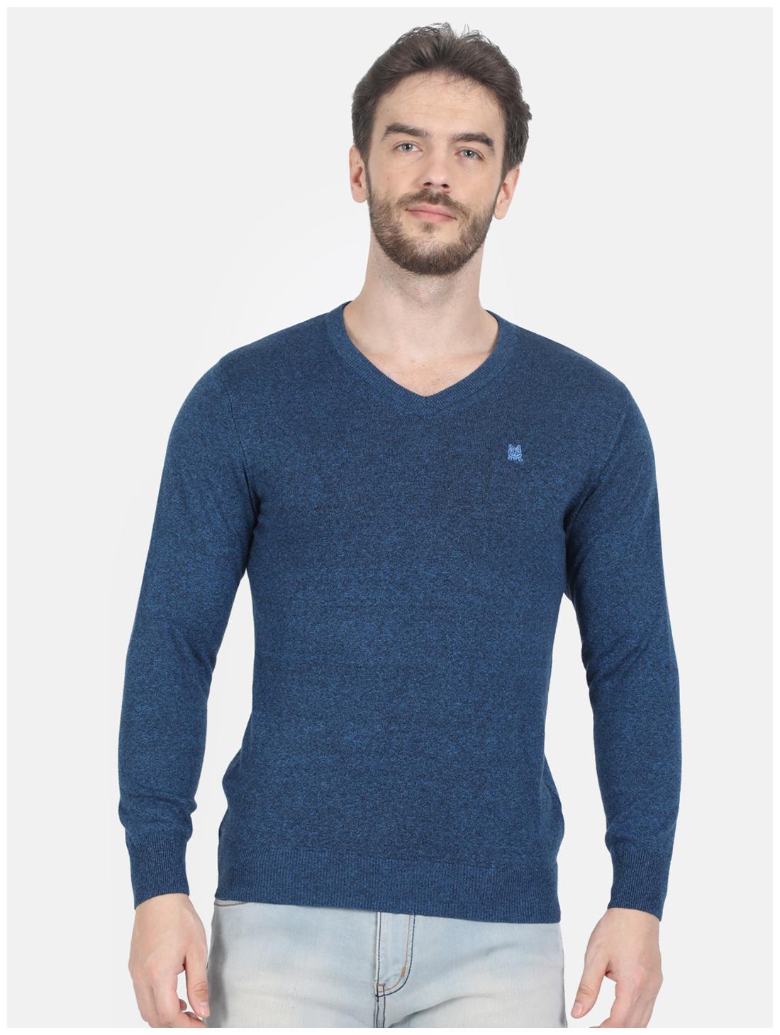 

Monte Carlo Men Blue V neck Pullover