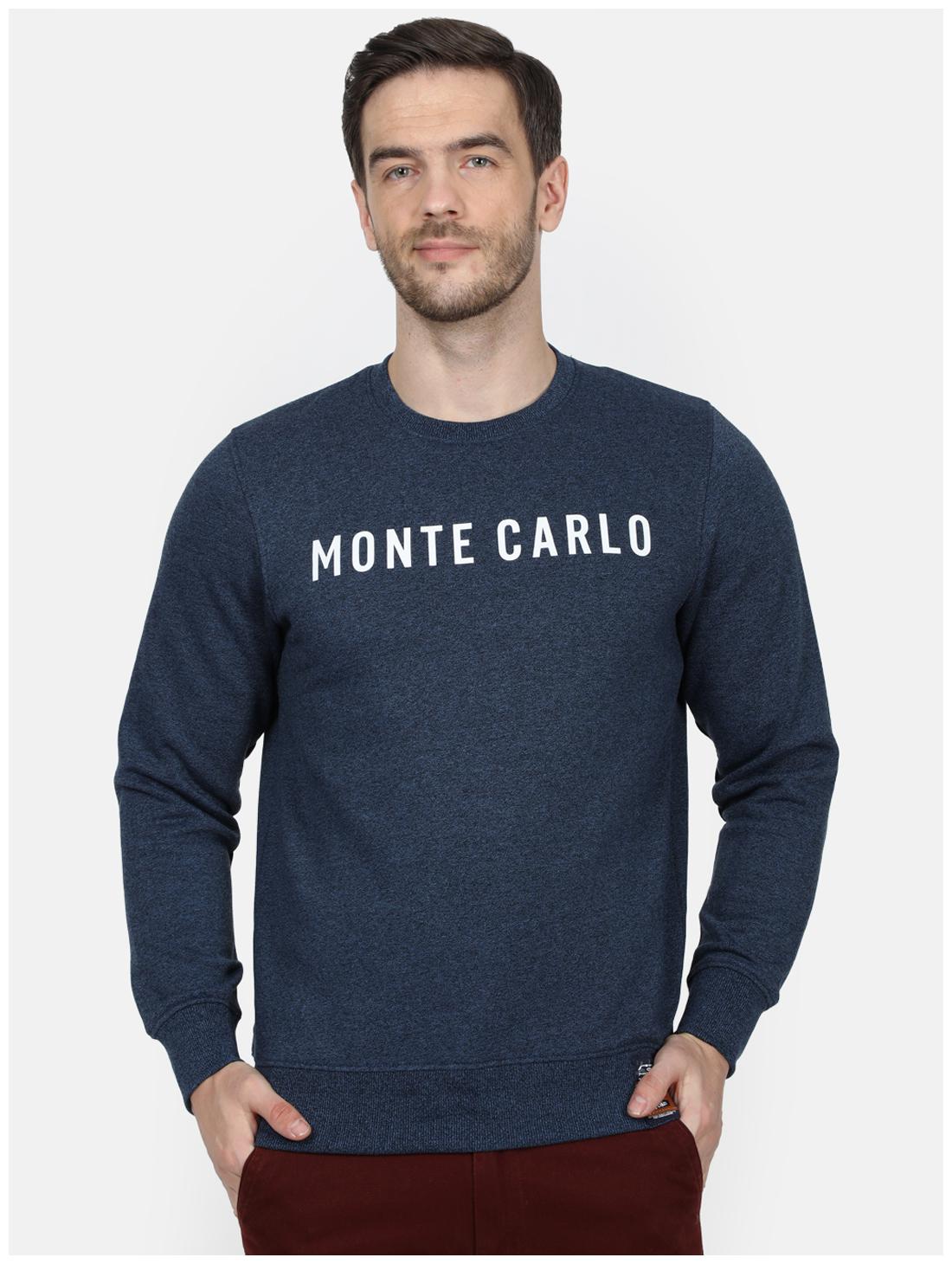 

Monte Carlo Men Blue Round neck Sweatshirt