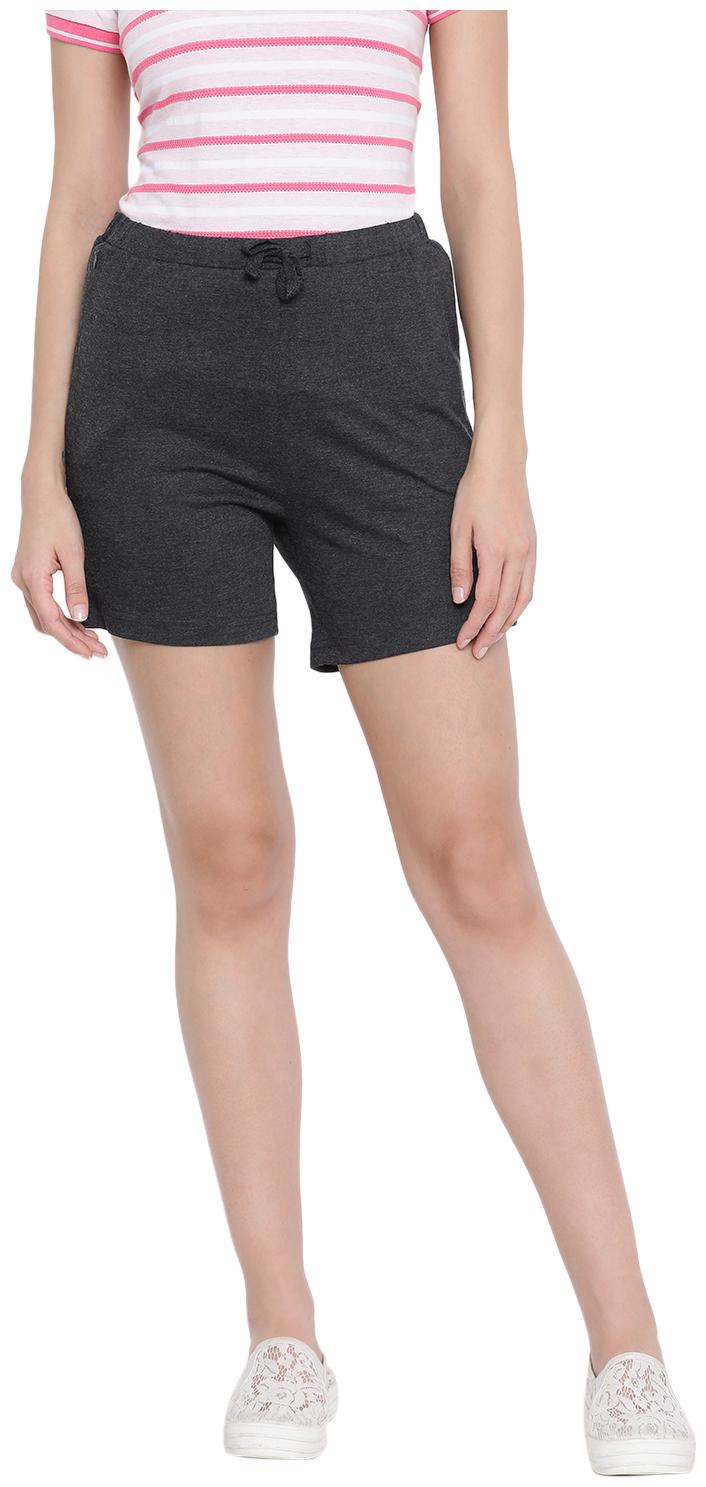 

Monte Carlo Women Solid Regular shorts - Grey