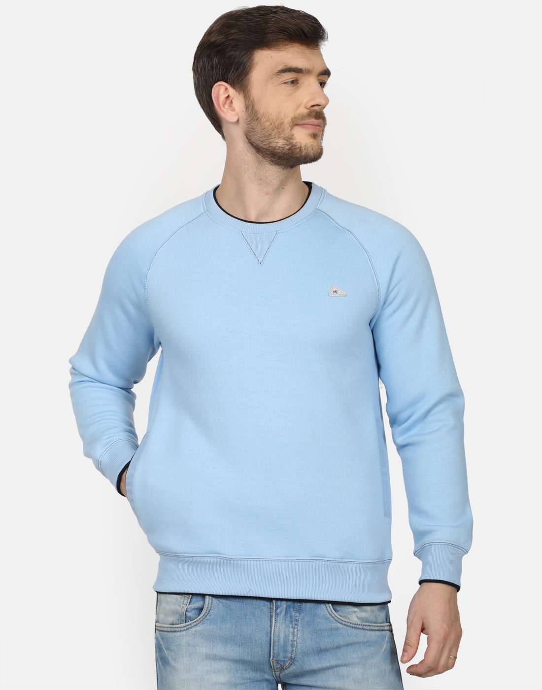 

Monte Carlo Men Blue Round neck Sweatshirt