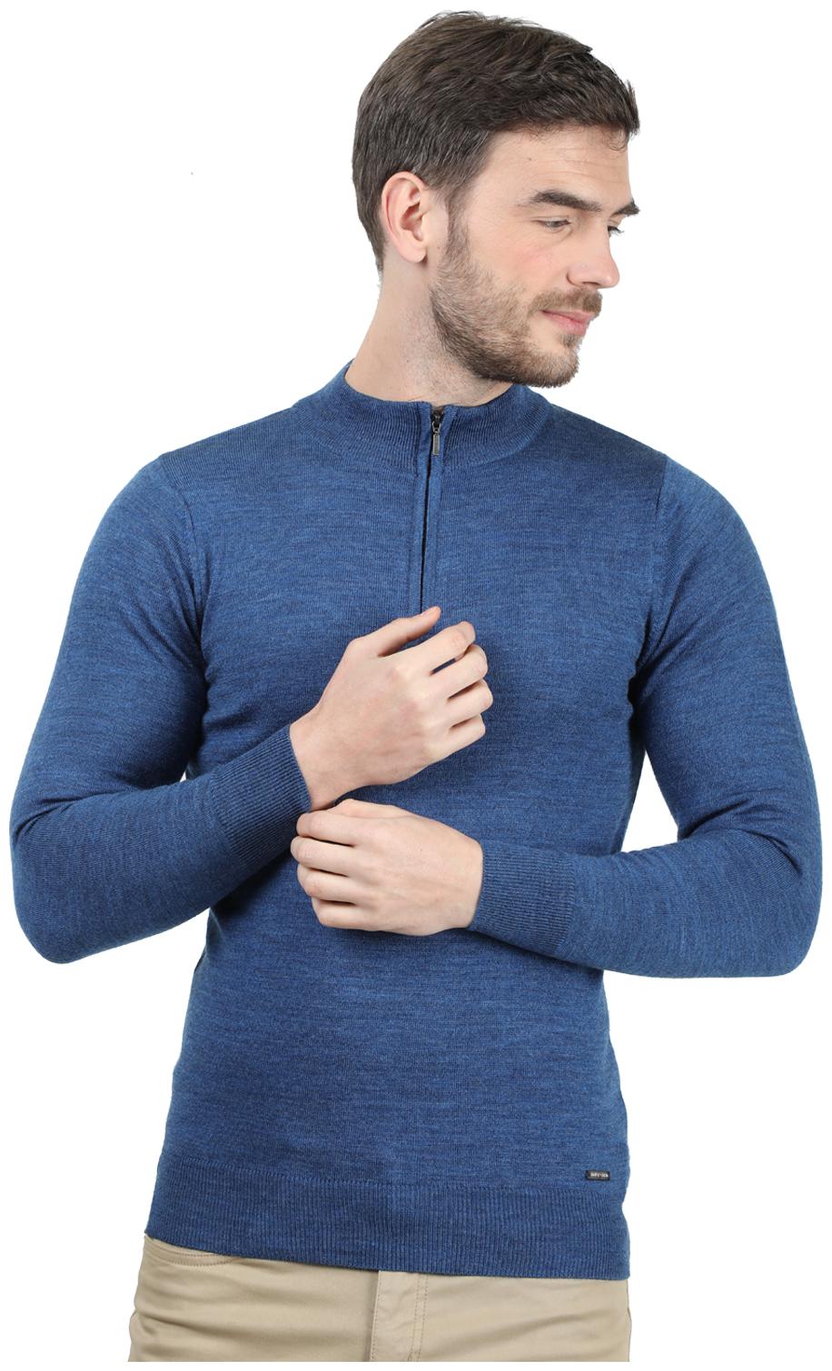

Monte Carlo Men Blue Turtle neck Pullover