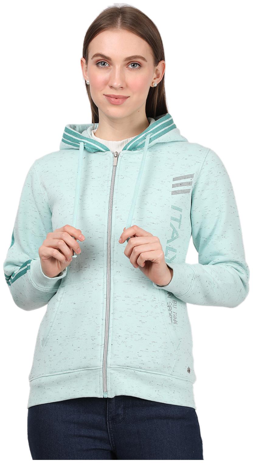 

Monte Carlo Women Solid Sweatshirt - Blue