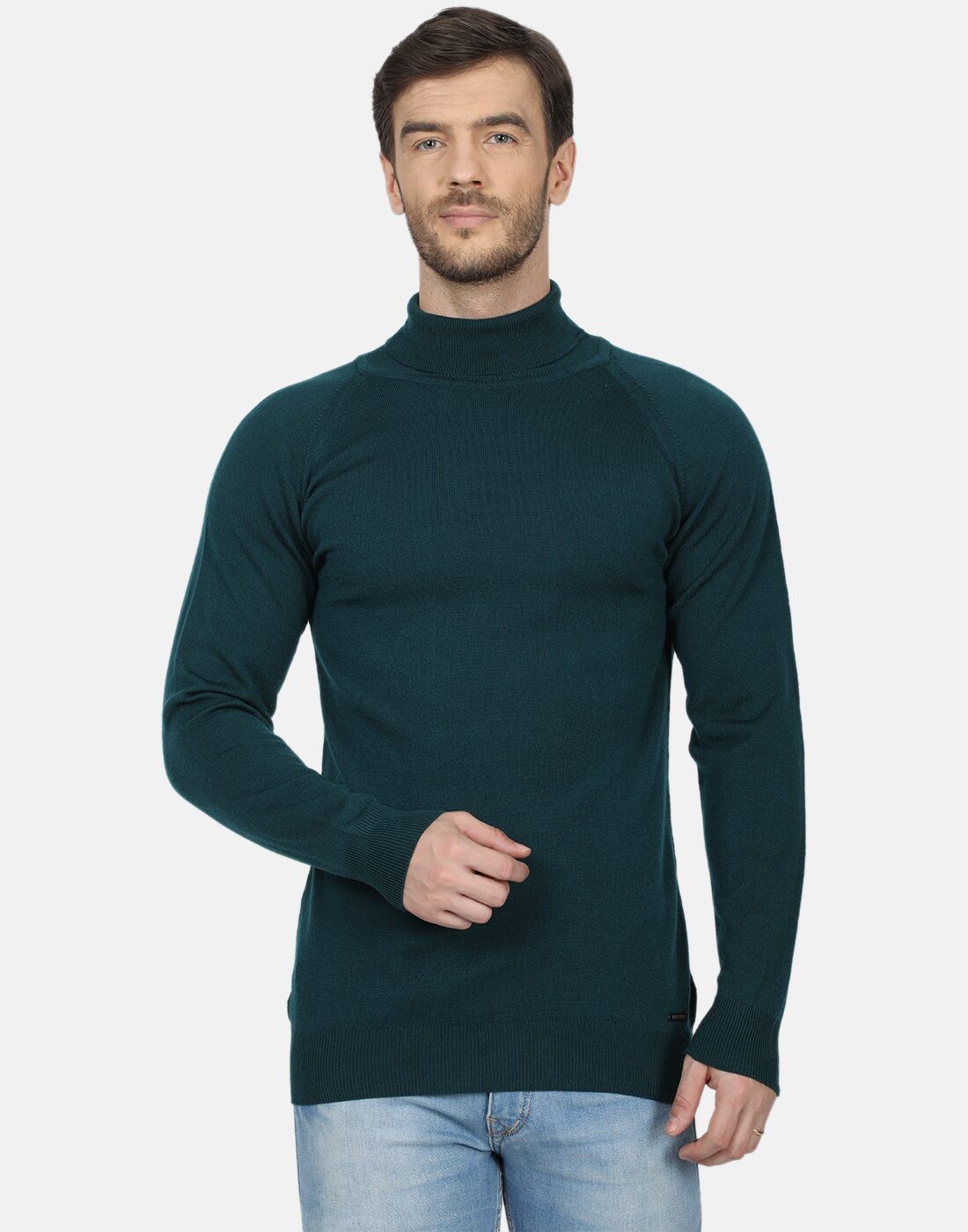 

Monte Carlo Men Green High neck Pullover