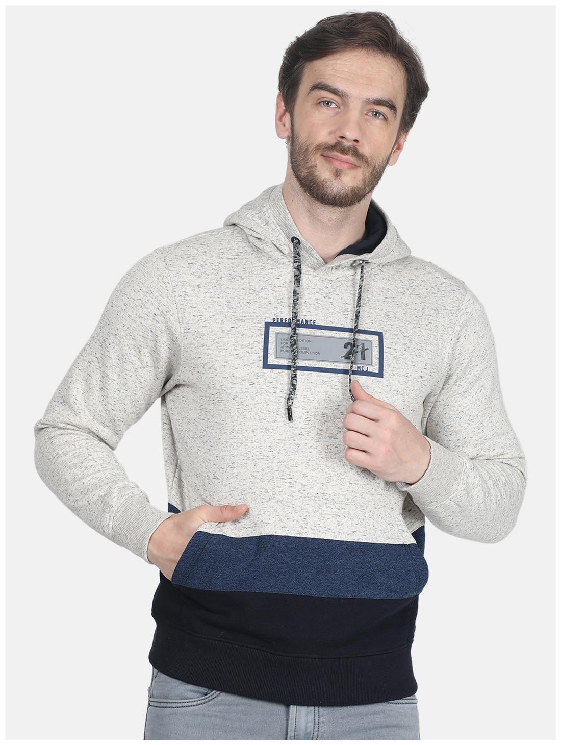 

Monte Carlo Men Grey Hooded Sweatshirt