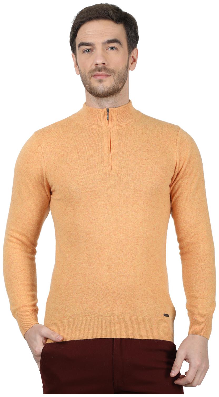 

Monte Carlo Men Orange High neck Pullover
