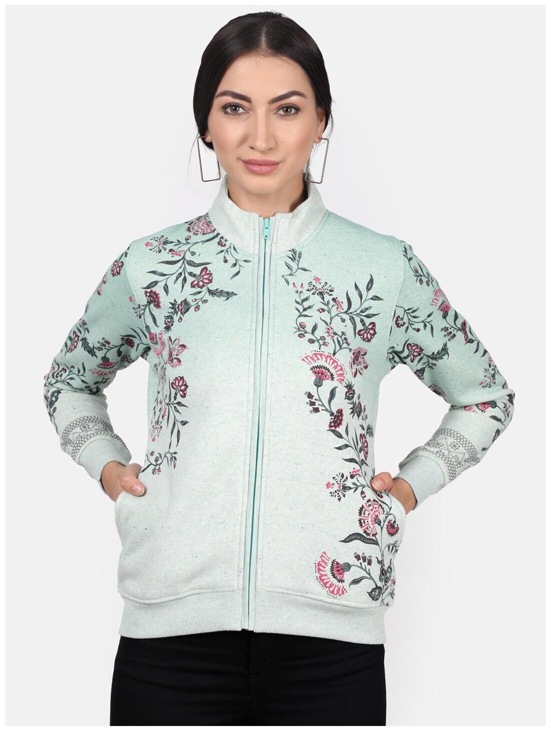 

Monte Carlo Women Floral Sweatshirt - Blue