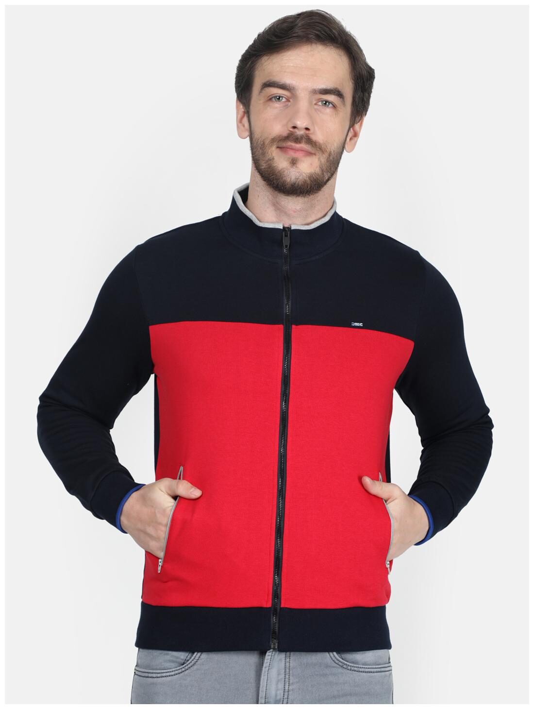

Monte Carlo Men Red High neck Sweatshirt