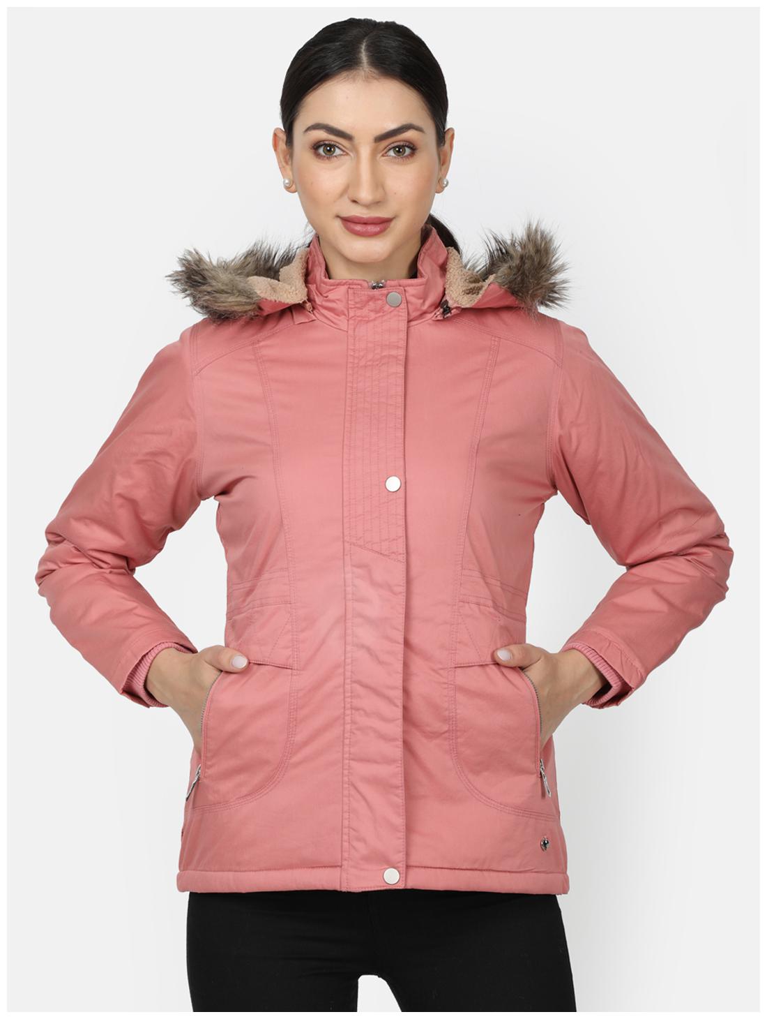 

Monte Carlo Women Solid Regular Jacket - Peach
