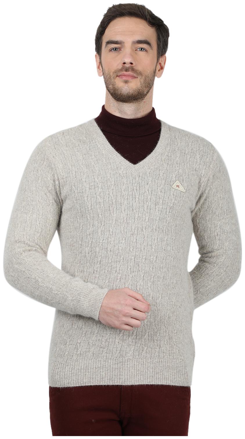 

Monte Carlo Men Grey V neck Pullover