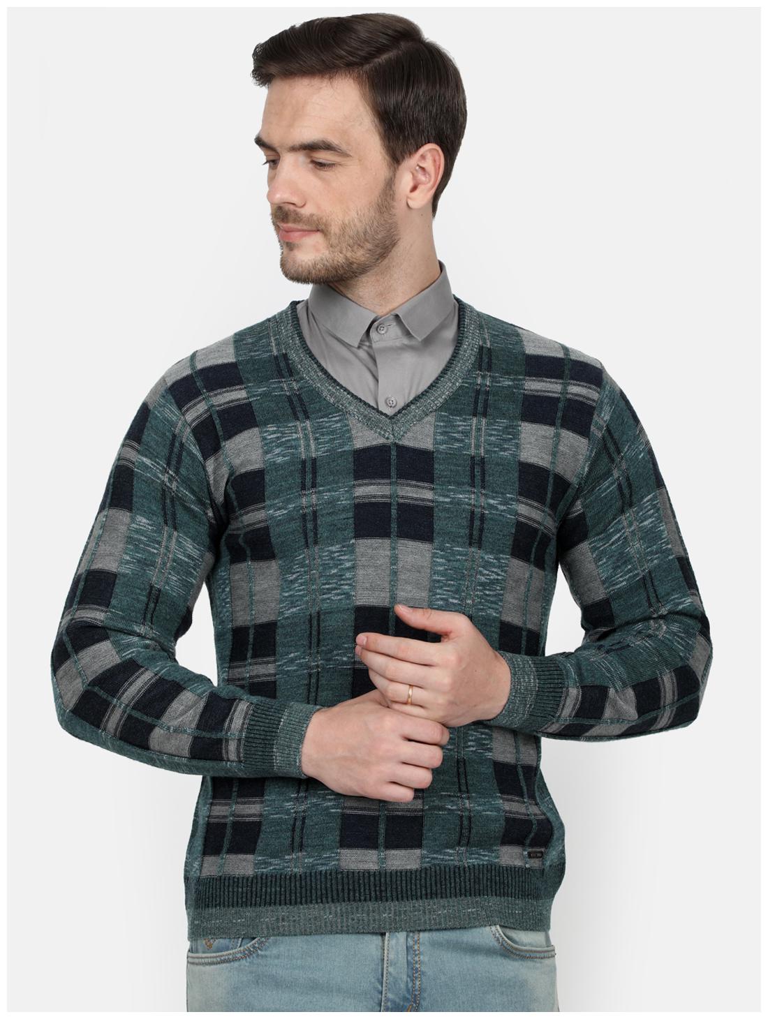 

Monte Carlo Men Grey V neck Pullover