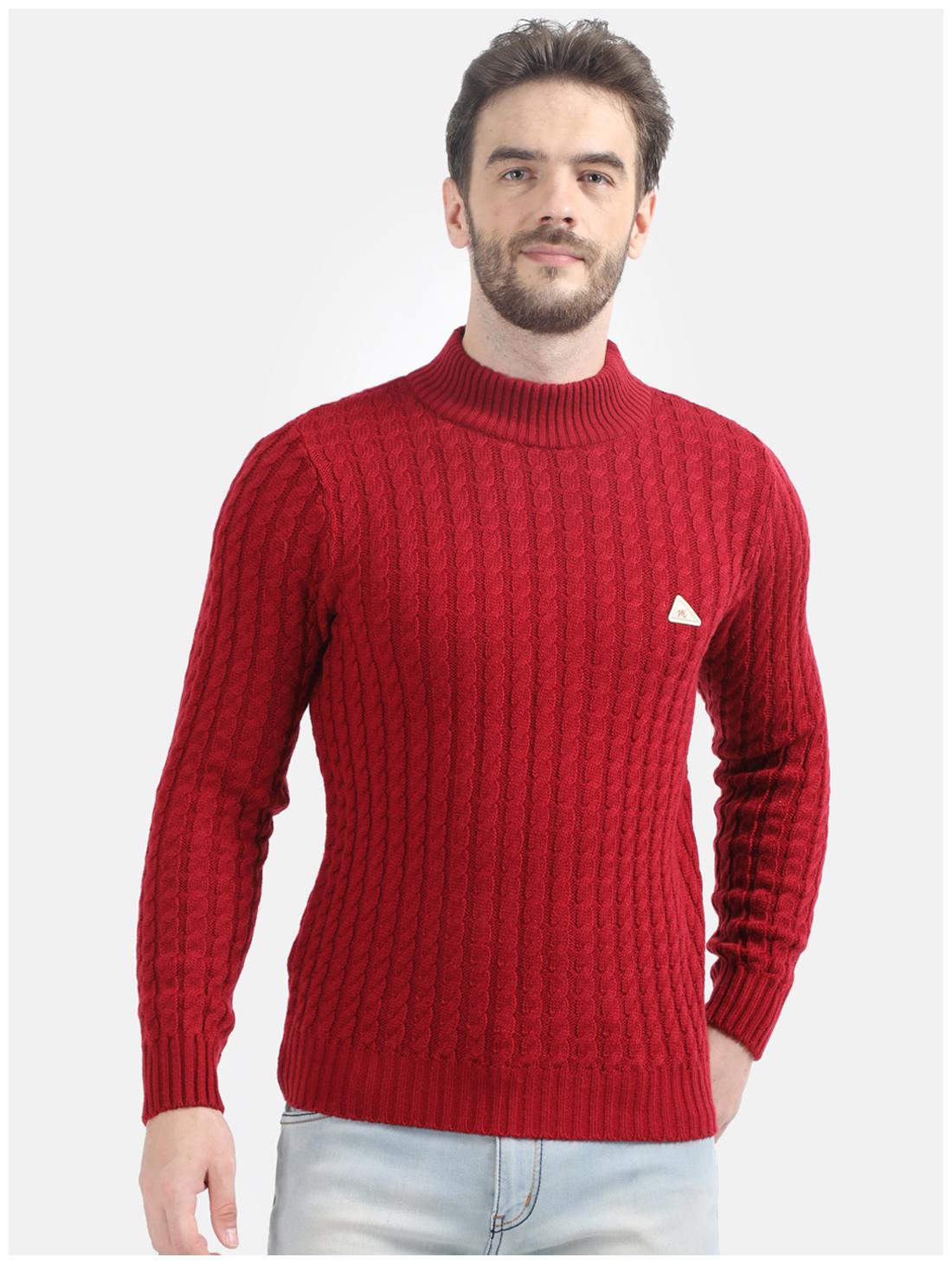 

Monte Carlo Men Red High neck Pullover