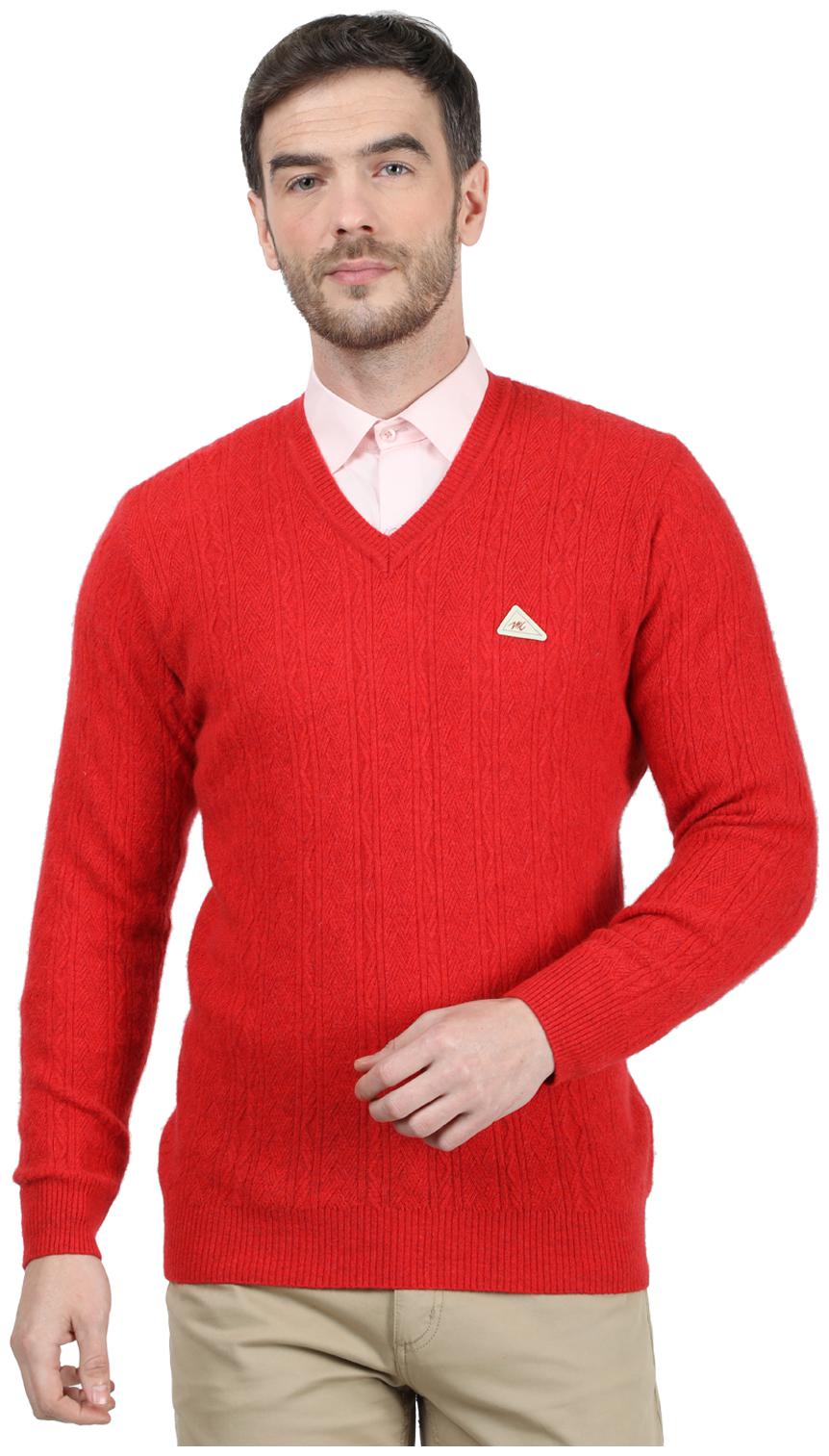 

Monte Carlo Men Red V neck Pullover