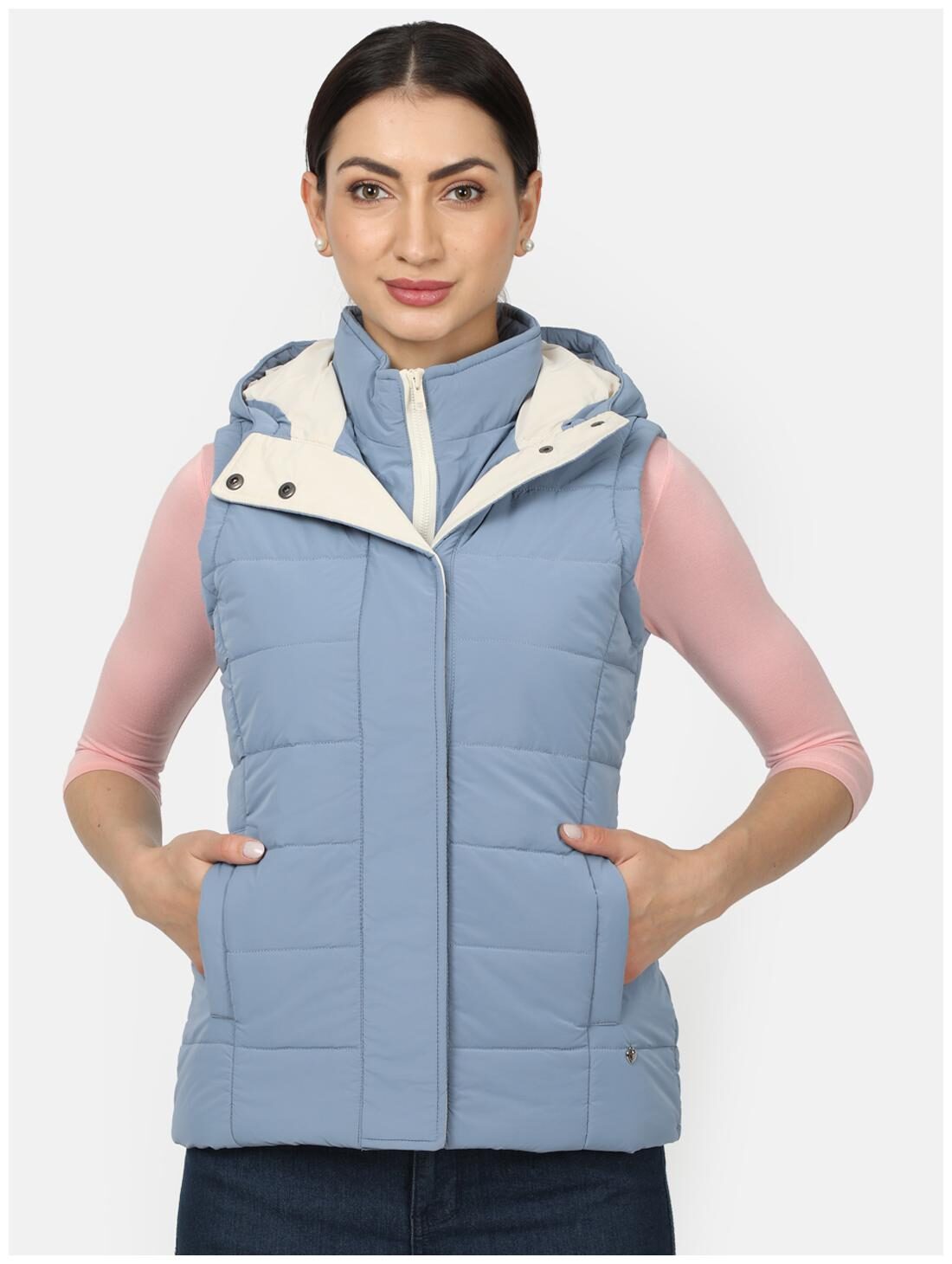 

Monte Carlo Women Solid Regular Jacket - Blue