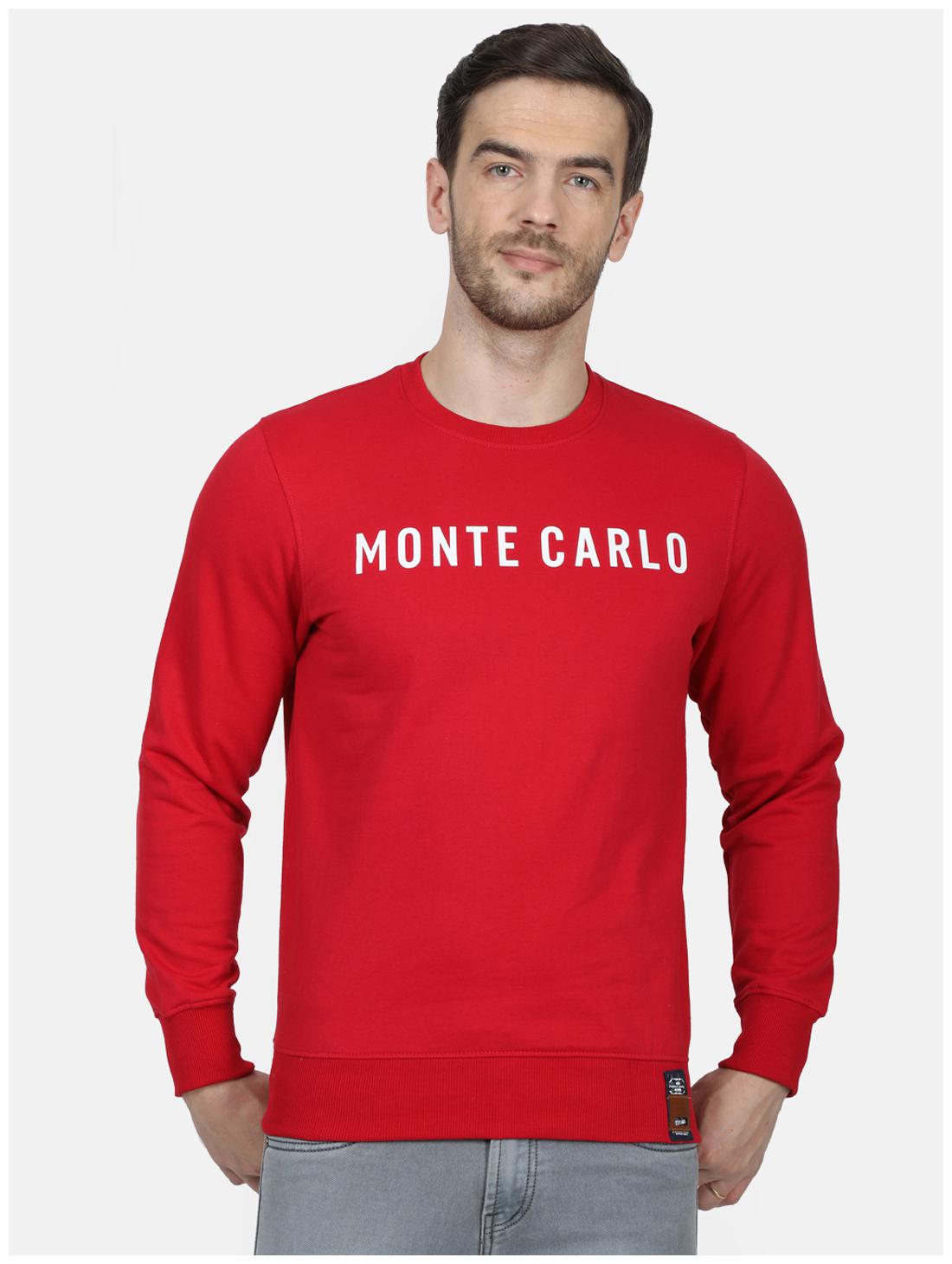 

Monte Carlo Men Red Round neck Sweatshirt