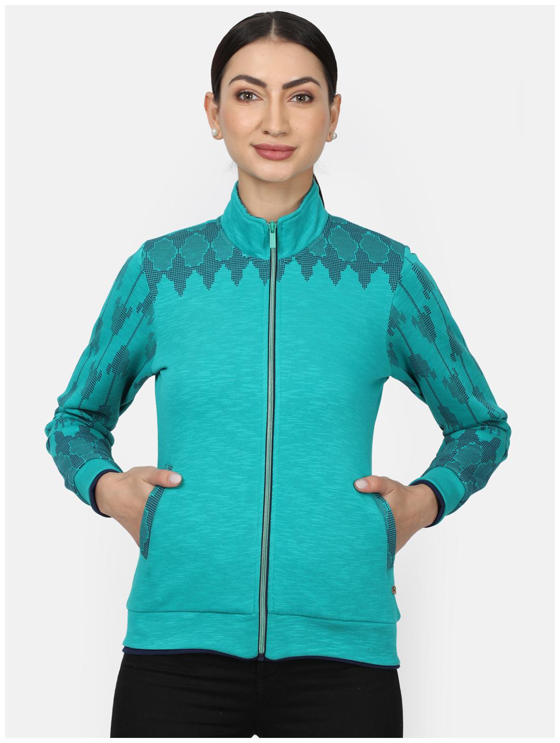 

Monte Carlo Women Printed Sweatshirt - Turquoise