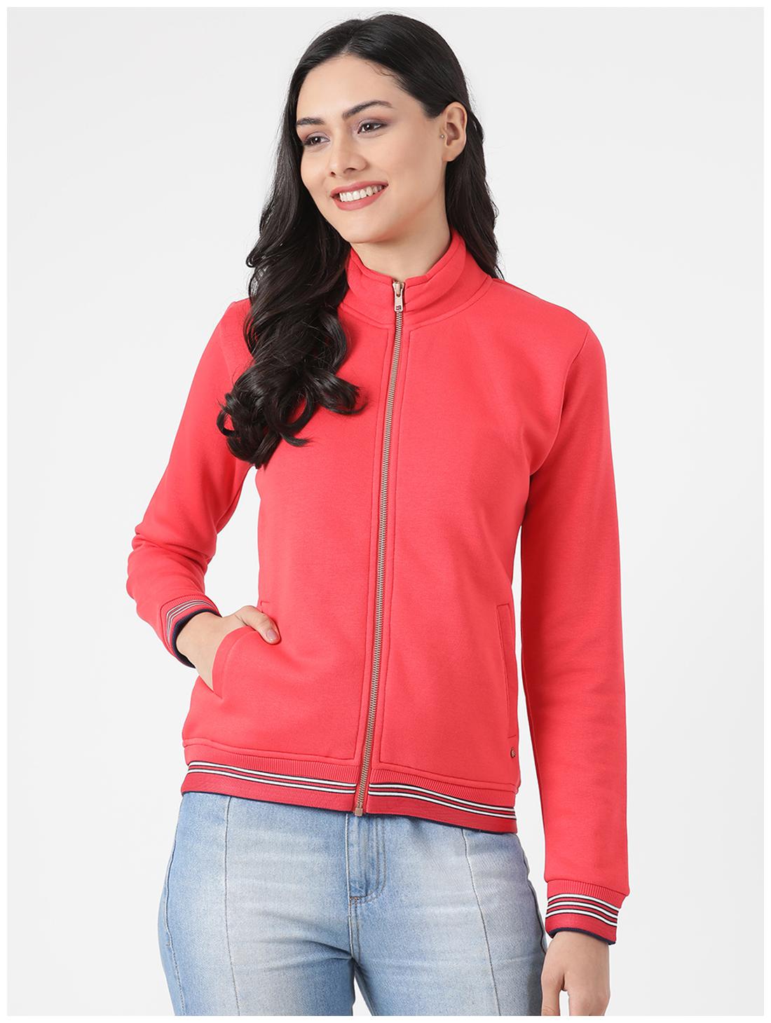 

Monte Carlo Women Solid Sweatshirt - Pink