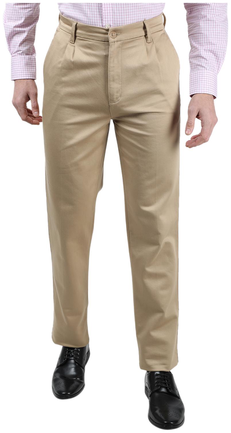 

Monte Carlo Men Beige Solid Regular fit Regular trousers