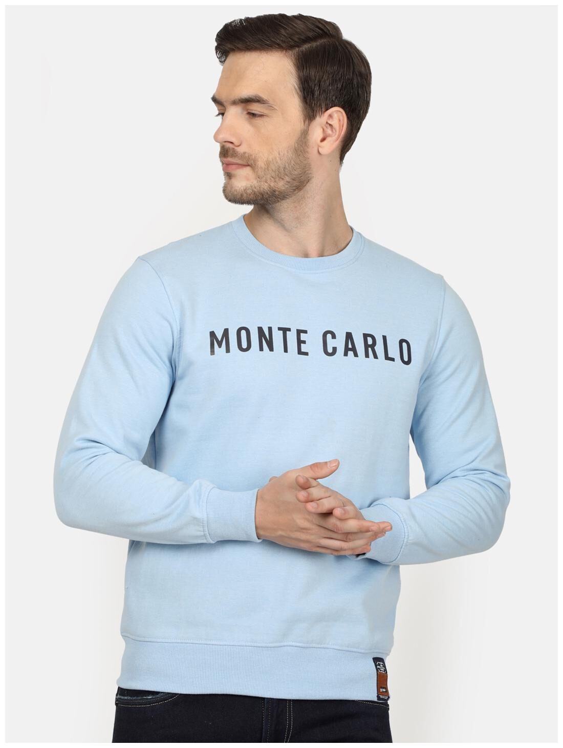 

Monte Carlo Men Blue Round neck Sweatshirt