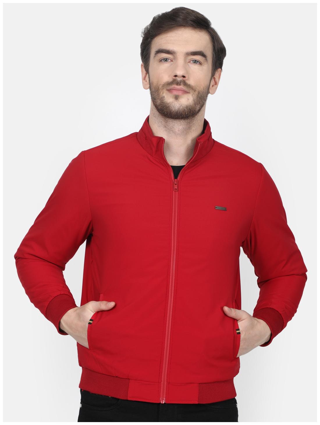 

Monte Carlo Men Red Solid Bomber jacket