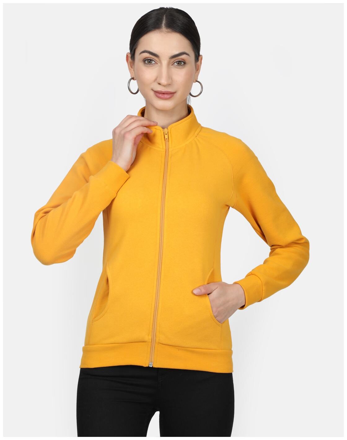 

Monte Carlo Women Solid Sweatshirt - Yellow