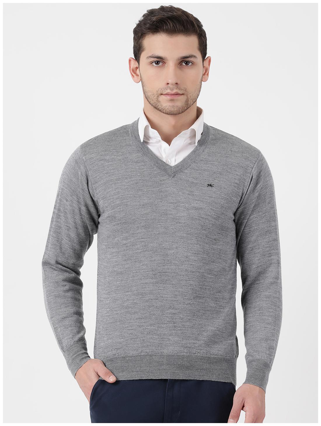 

Monte Carlo Men Grey V neck Pullover