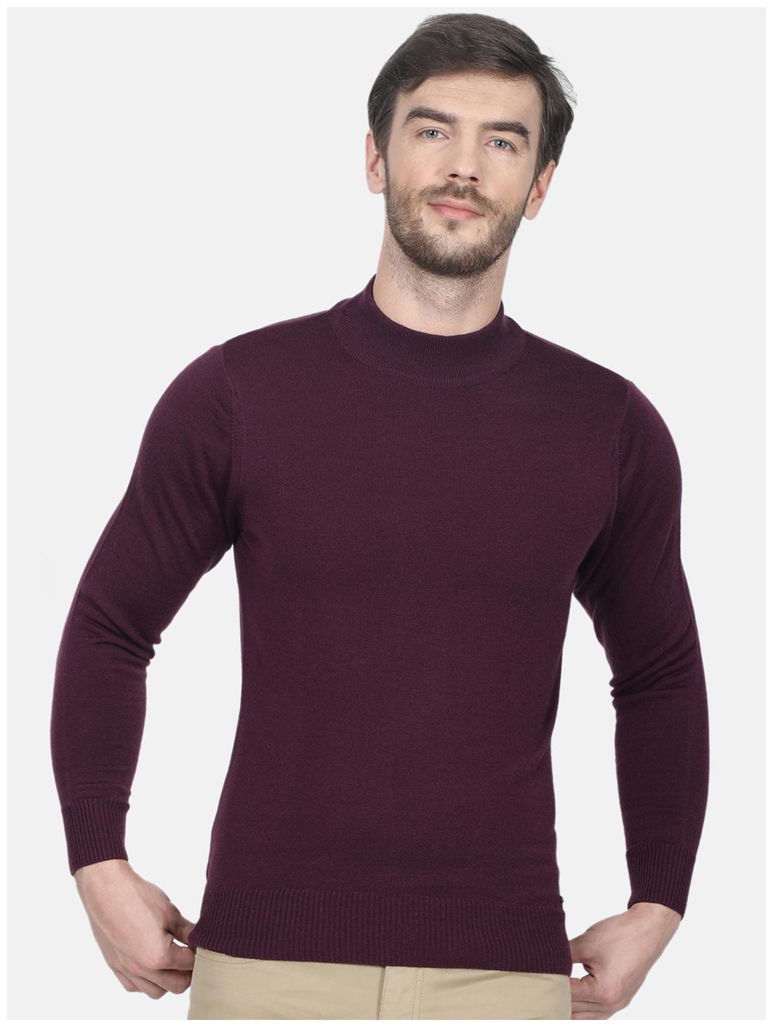 

Monte Carlo Men Purple Turtle neck Pullover