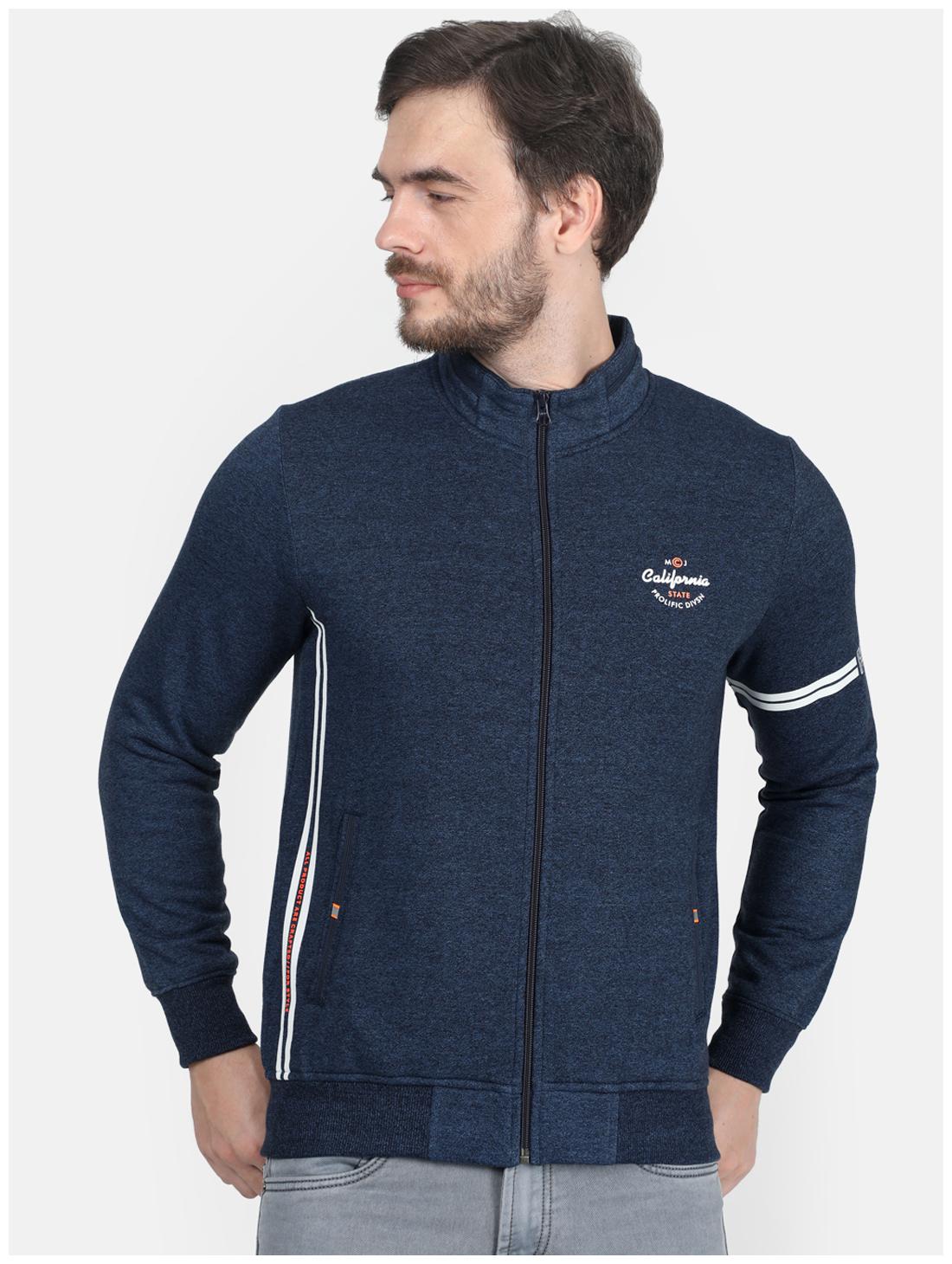 

Monte Carlo Cotton Blend Solid Blue Color Sweatshirt For Men