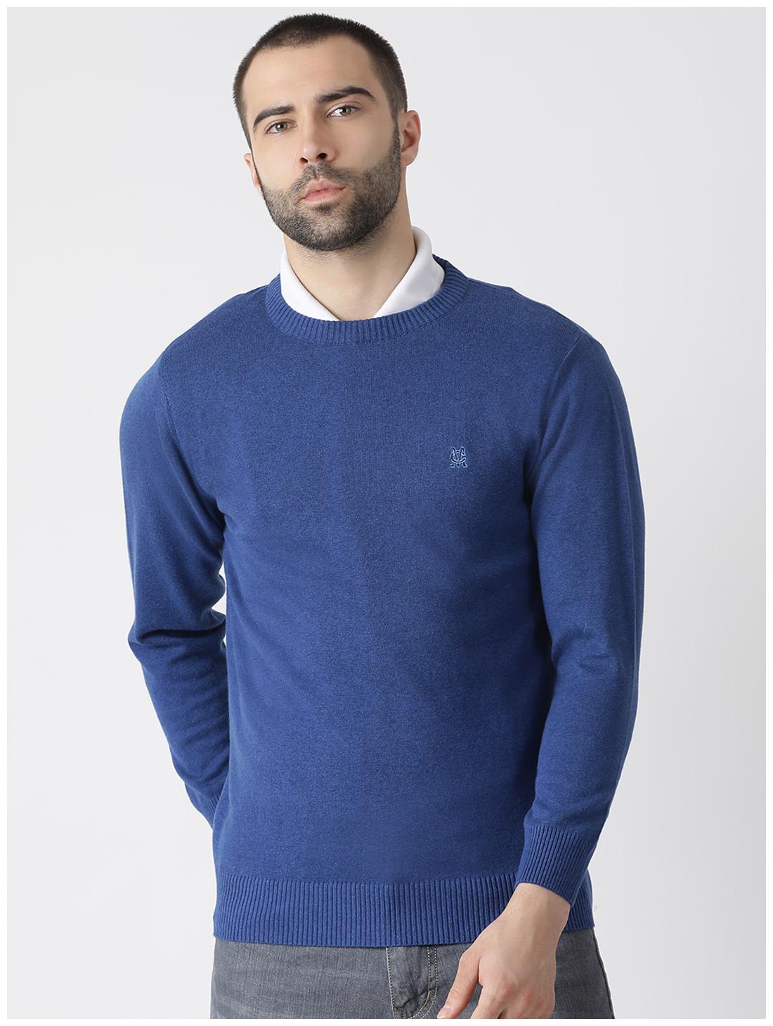 

Monte Carlo Men Blue Round neck Pullover