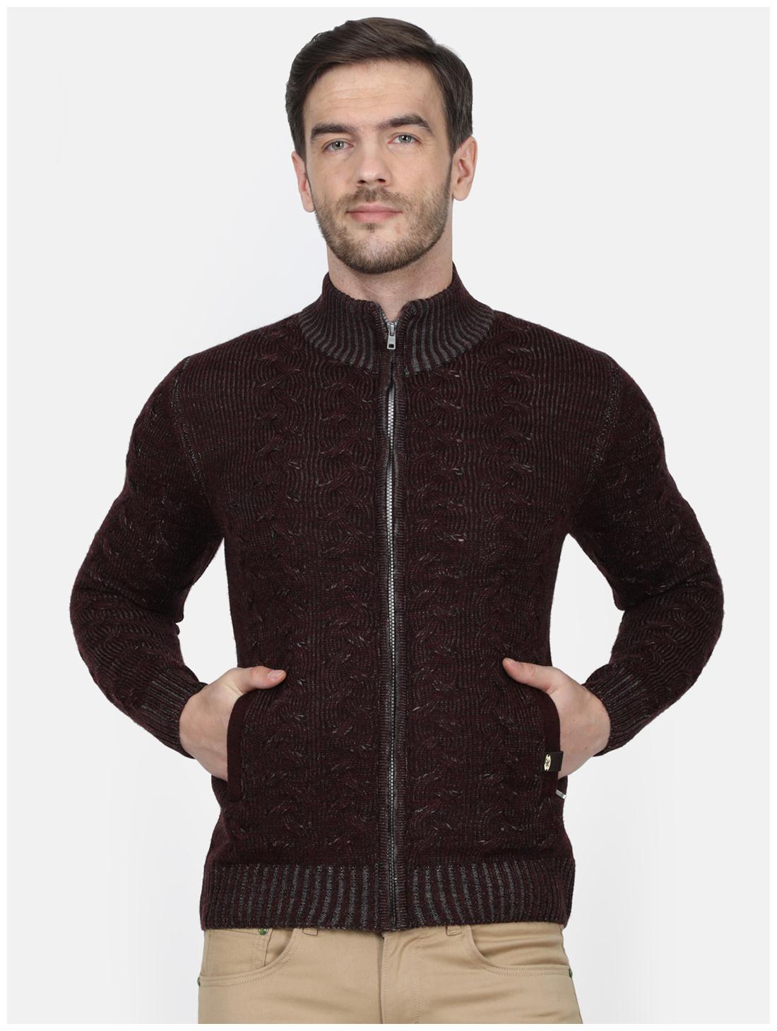

Monte Carlo Men Maroon High neck Pullover