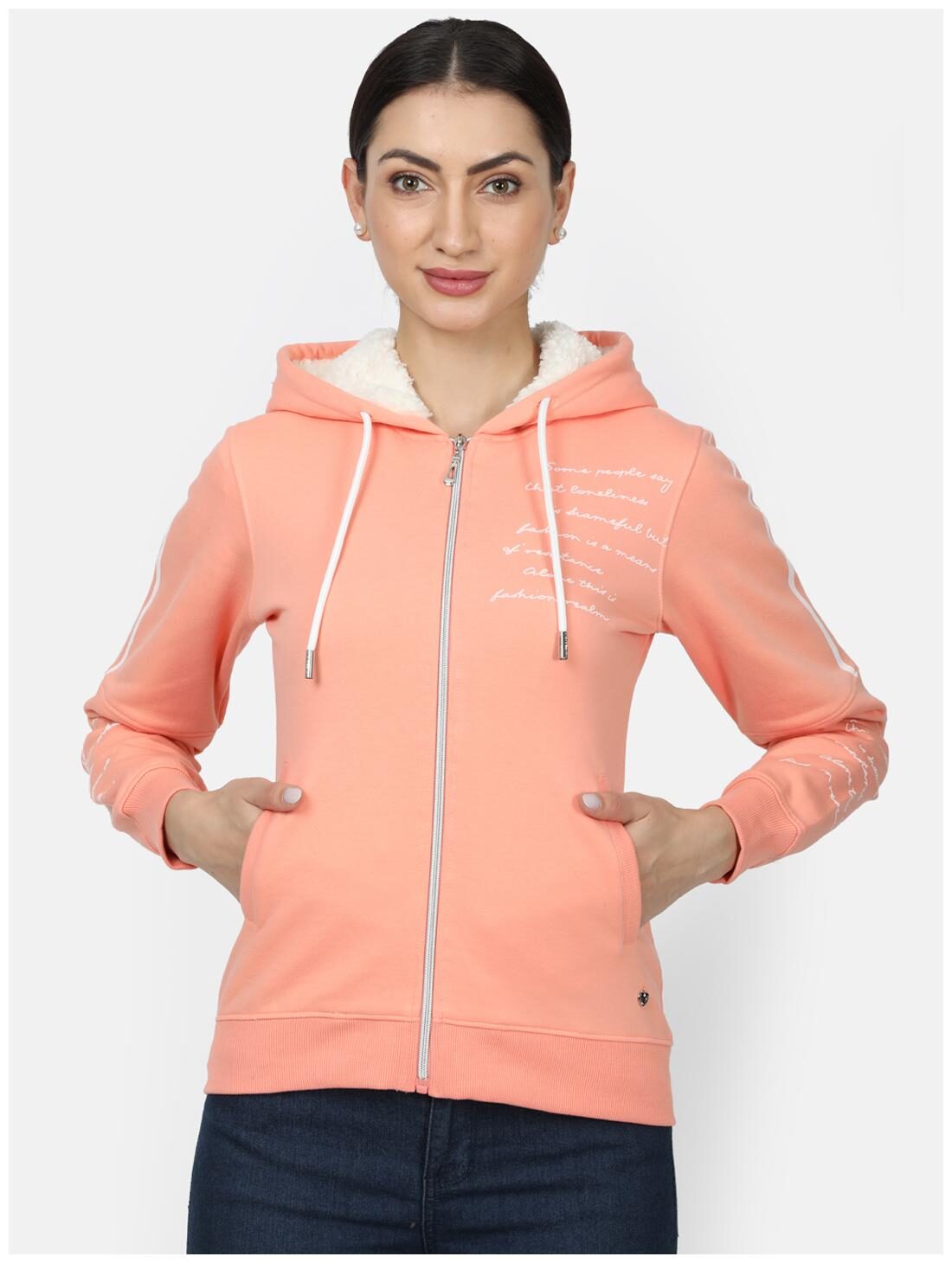 

Monte Carlo Women Printed Sweatshirt - Peach