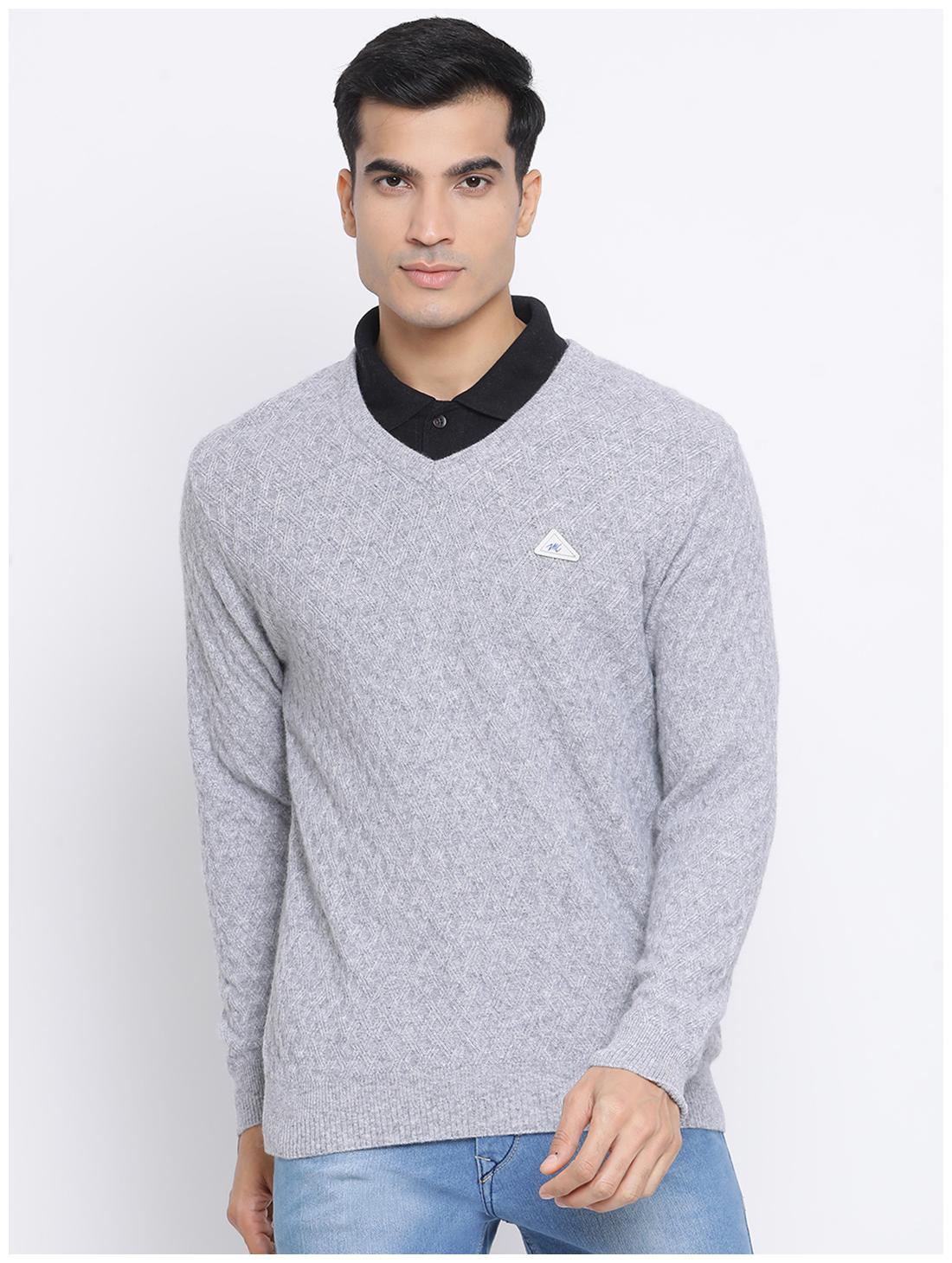

Monte Carlo Men Grey V neck Pullover