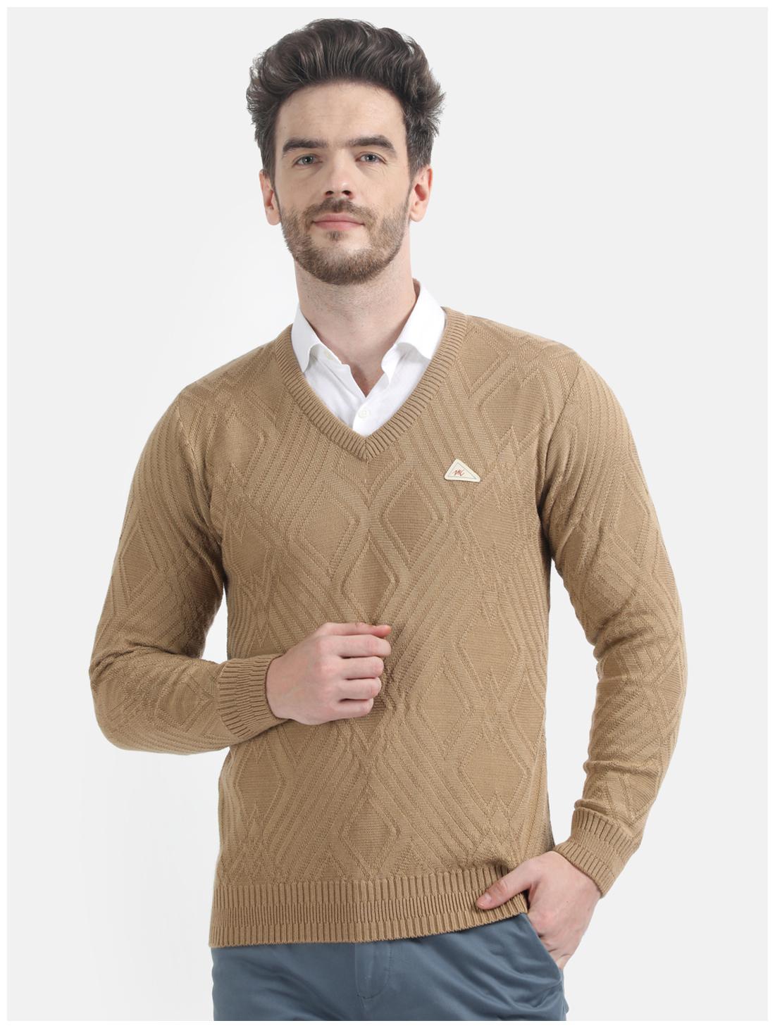 

Monte Carlo Men Brown V neck Pullover