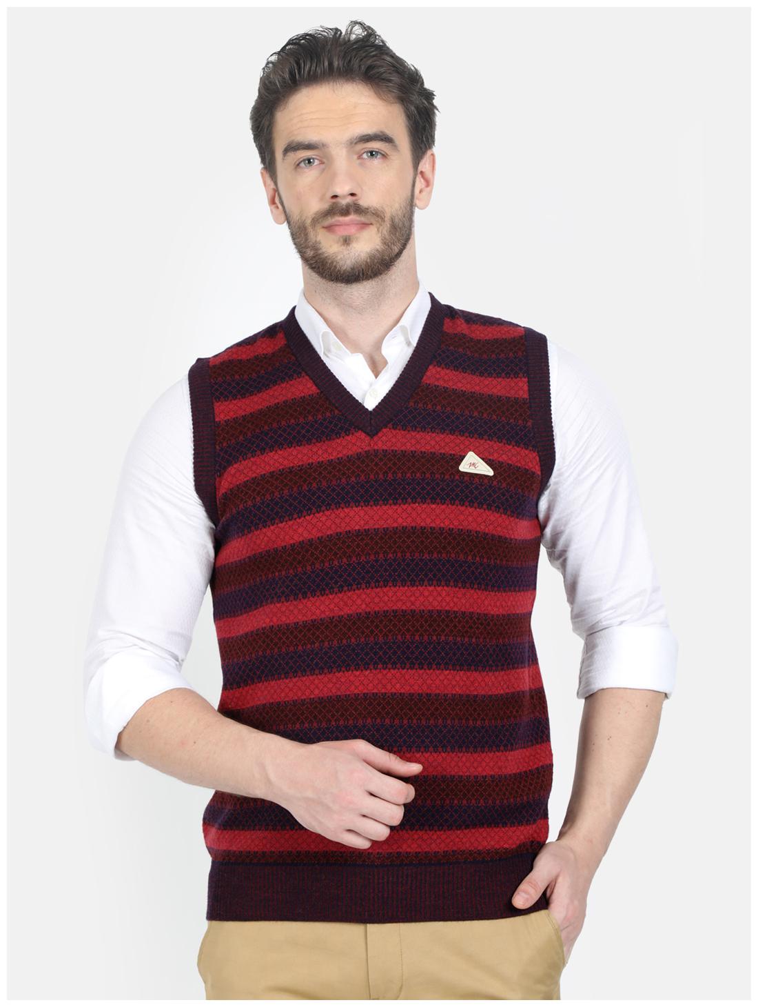 

Monte Carlo Men Multi V neck Longline sweater