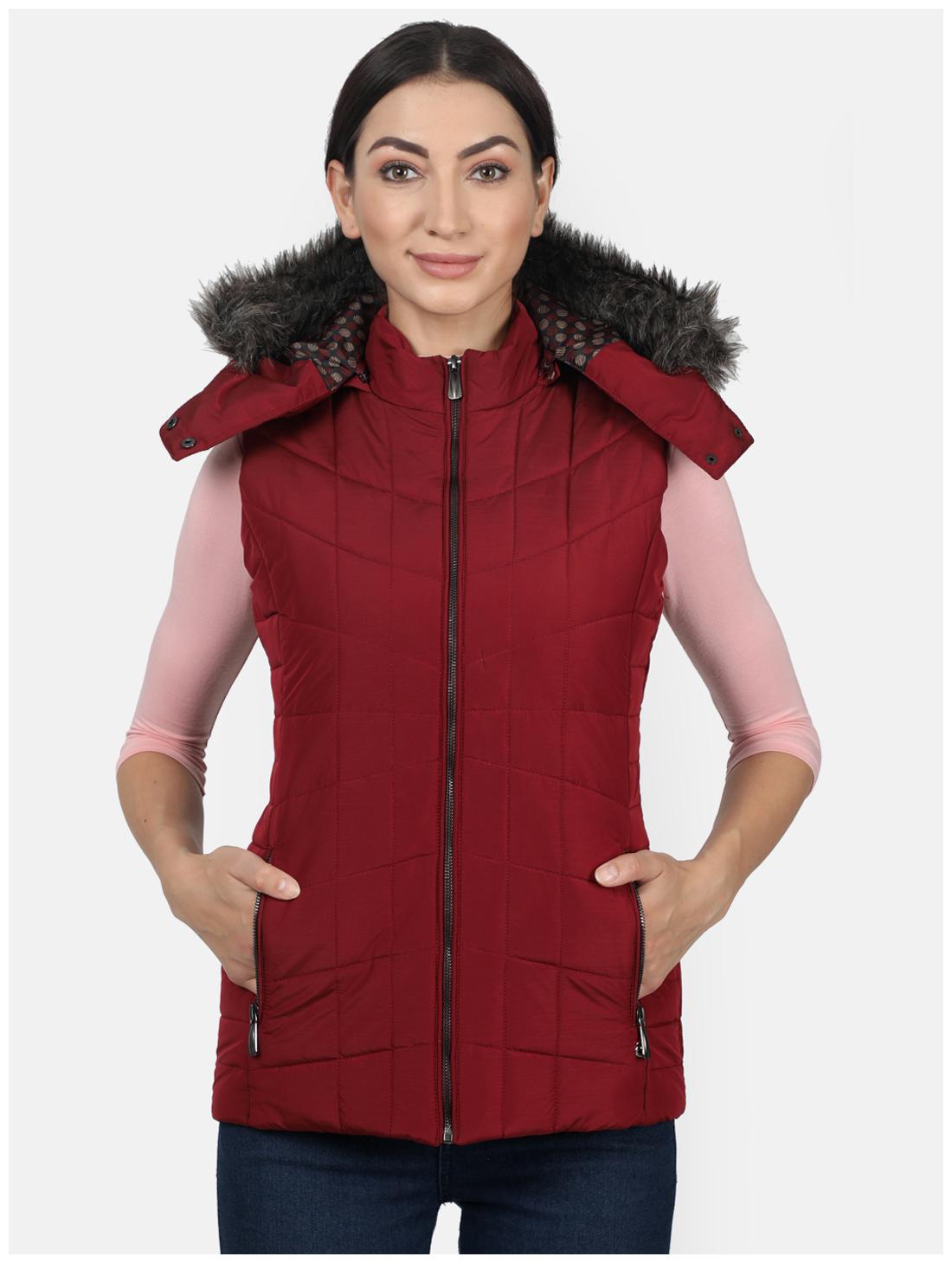 

Monte Carlo Women Solid Regular Jacket - Maroon