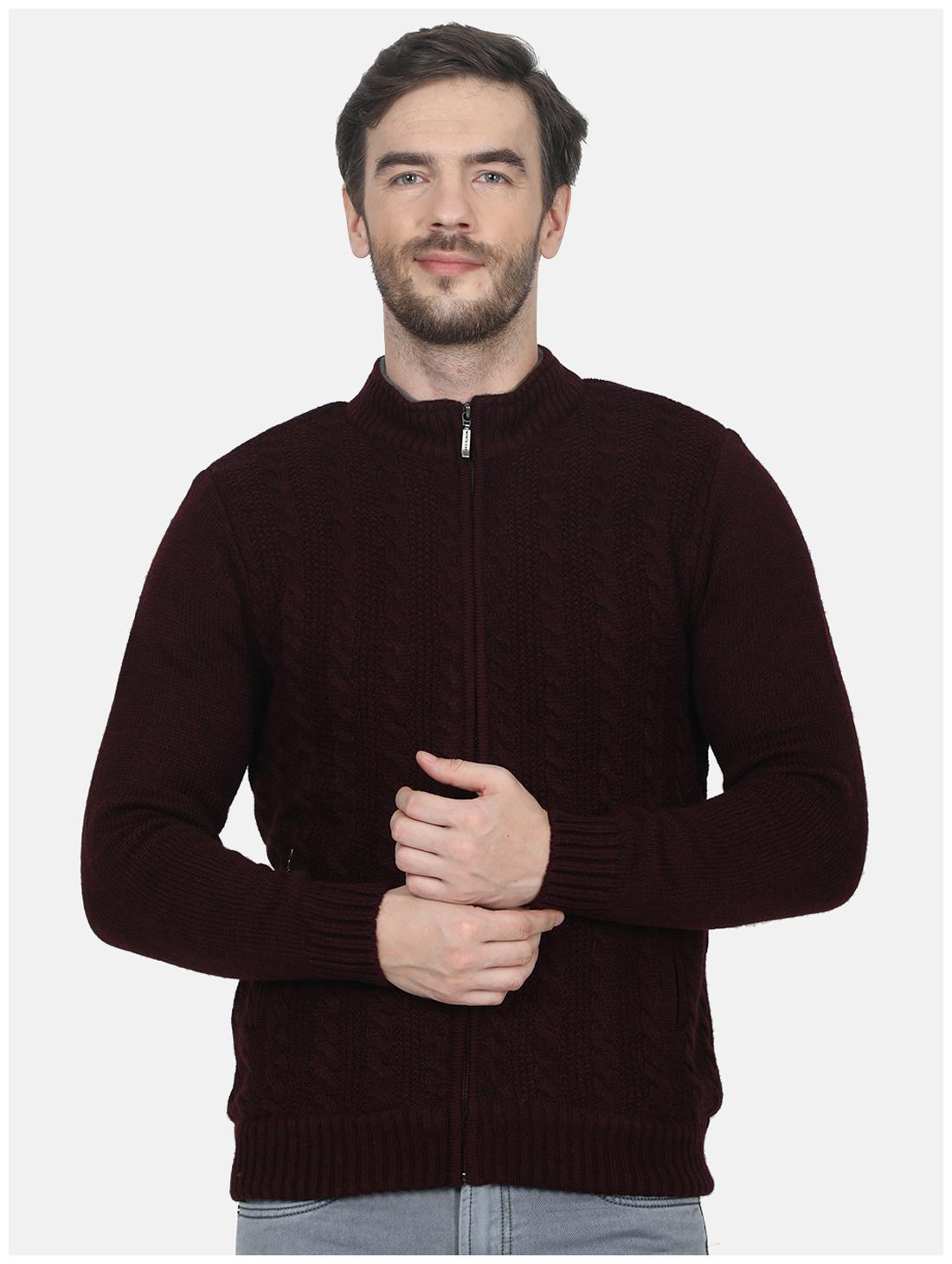 

Monte Carlo Men Maroon Round neck Pullover