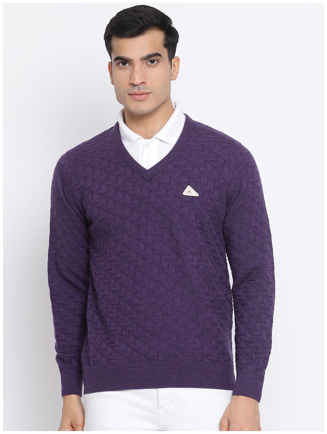 

Monte Carlo Men Purple V neck Pullover