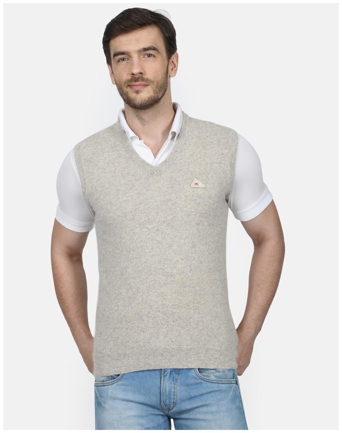 

Monte Carlo Men Grey V neck Pullover