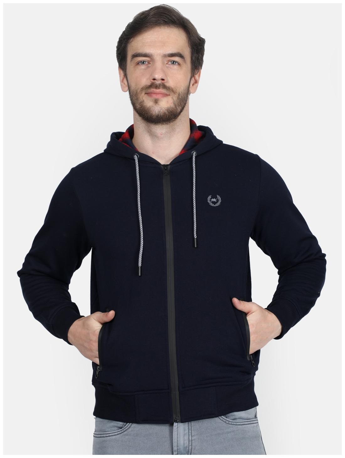 

Monte Carlo Cotton Blend Solid Navy Blue Color Sweatshirt For Men