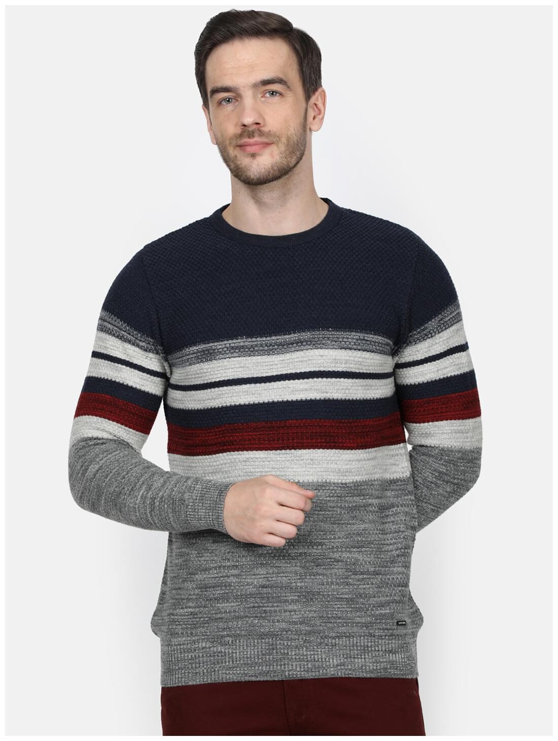 

Monte Carlo Men Grey Round neck Pullover