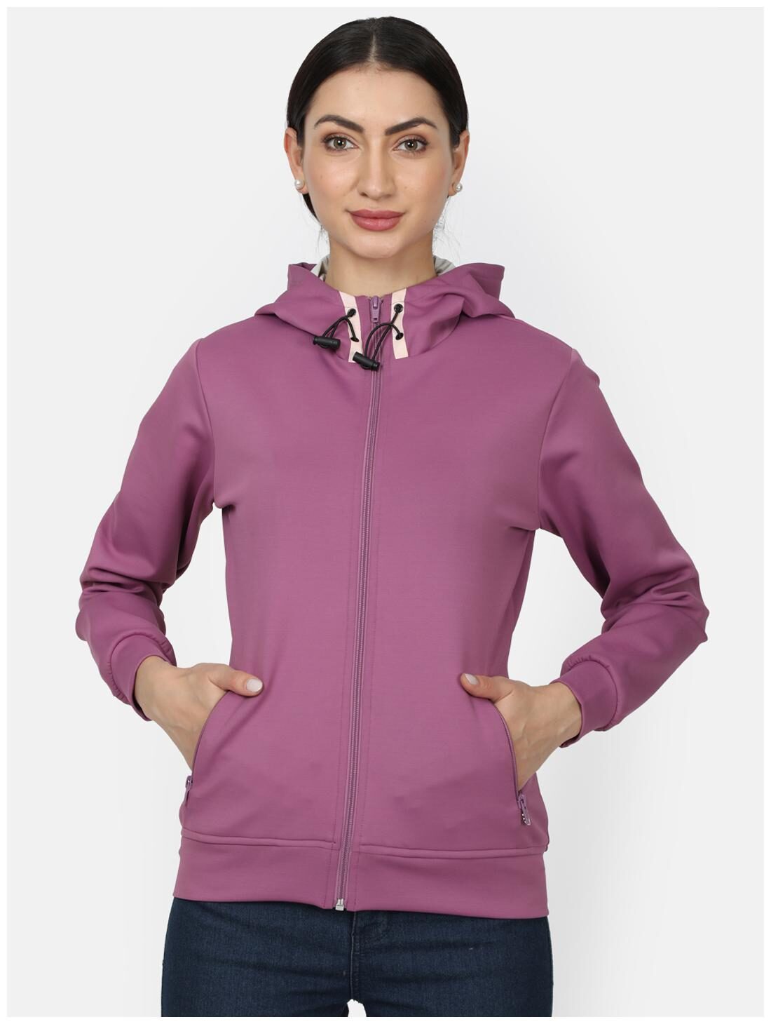 

Monte Carlo Women Solid Sweatshirt - Purple