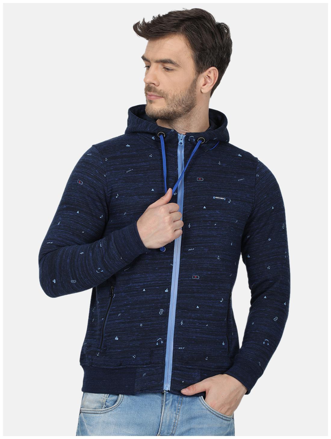 

Monte Carlo Men Blue Hooded Hoodie