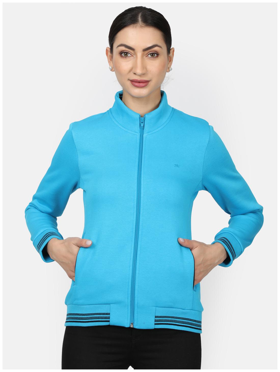 

Monte Carlo Women Solid Sweatshirt - Blue