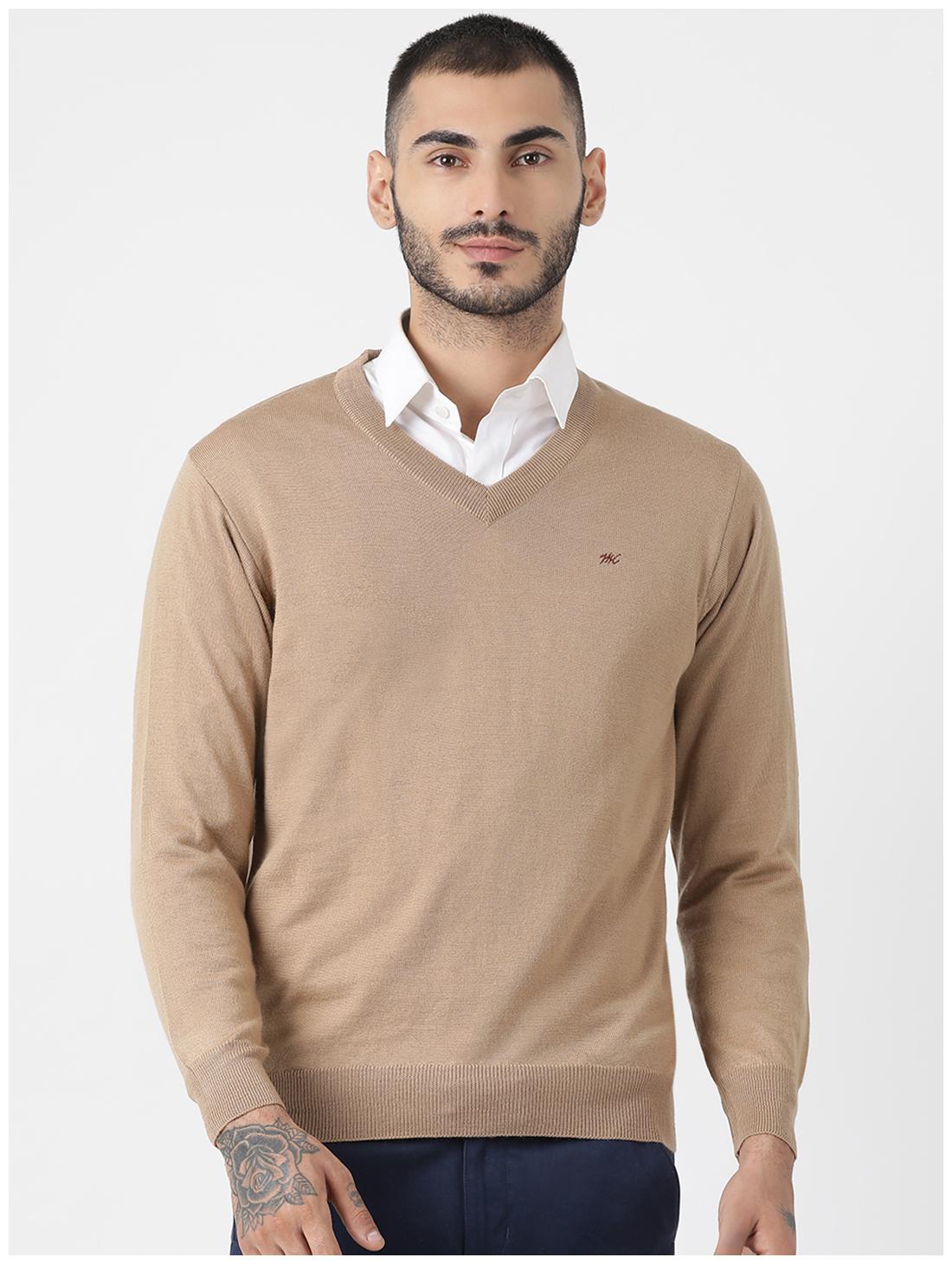 

Monte Carlo Men Beige V neck Pullover