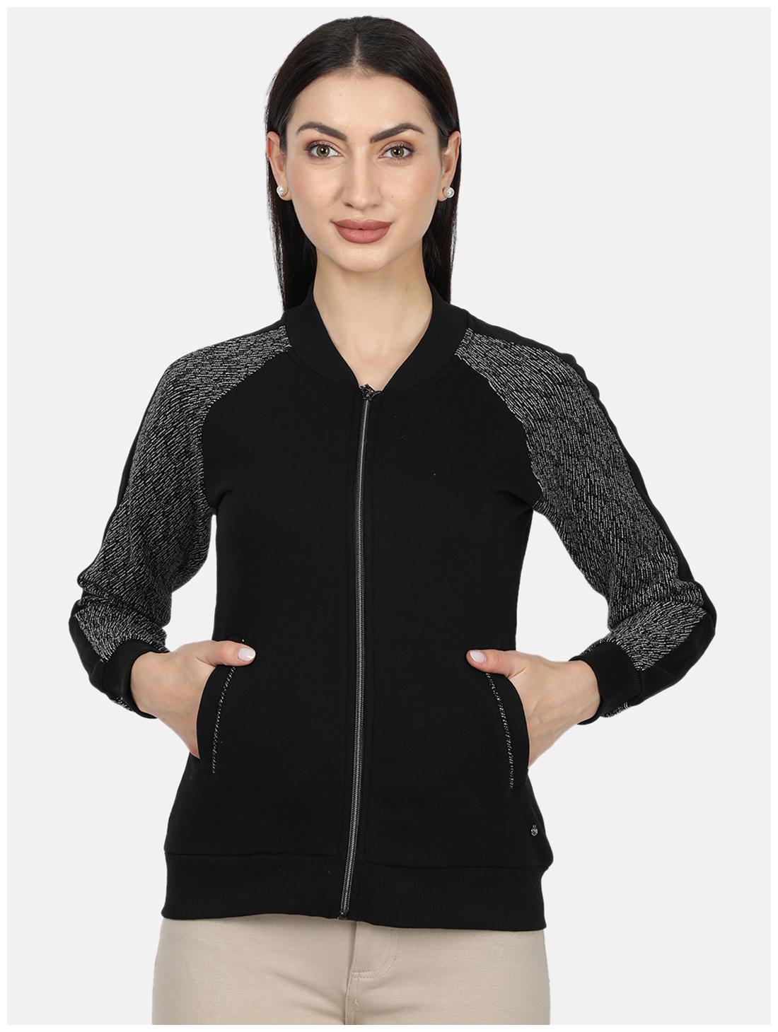 

Monte Carlo Women Solid Sweatshirt - Black