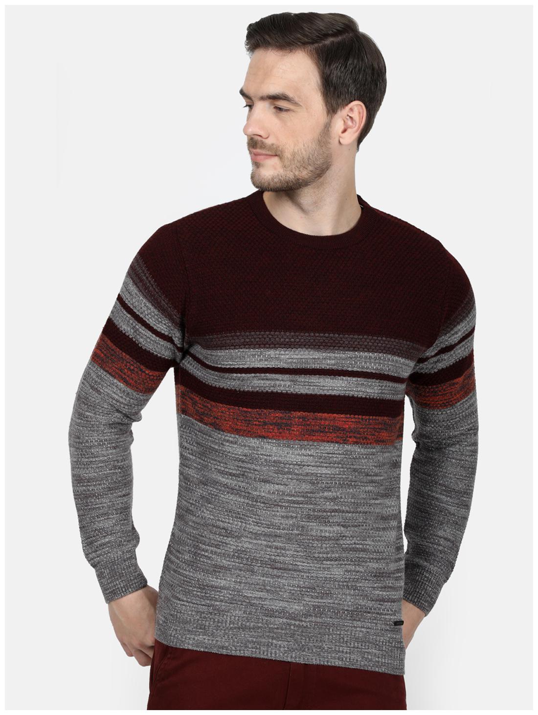 

Monte Carlo Men Maroon Round neck Pullover