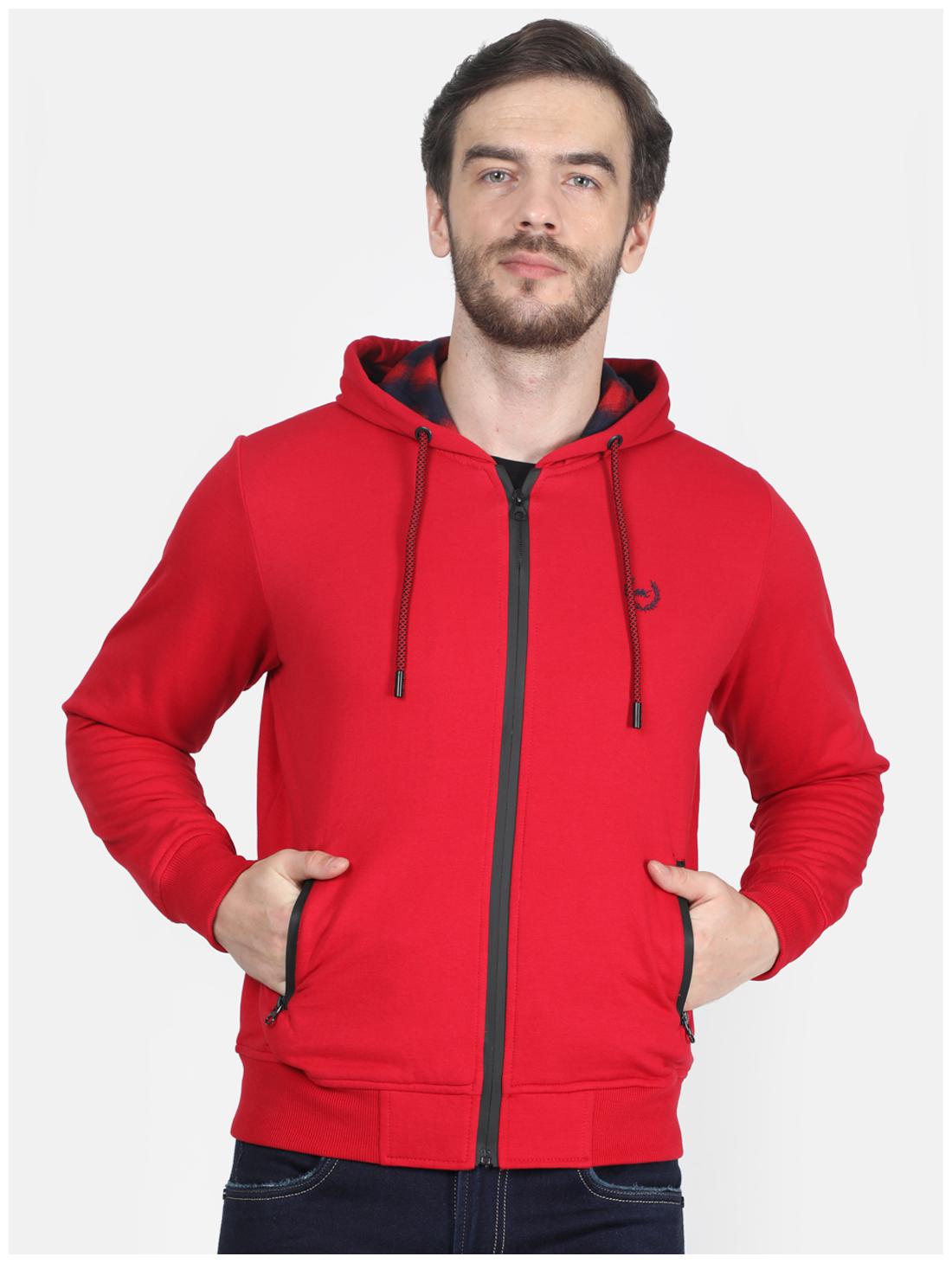 

Monte Carlo Men Red Hooded Sweatshirt