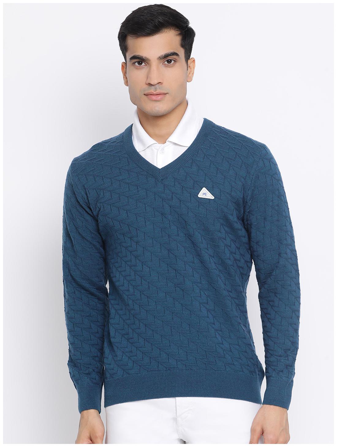 

Monte Carlo Men Navy blue V neck Pullover